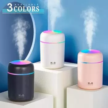 Портативный USB-ультразвуковой ароматизатор, увлажнитель для чашек Colorido, создатель прохладного тумана, очиститель воздуха, Casa, Carro белый