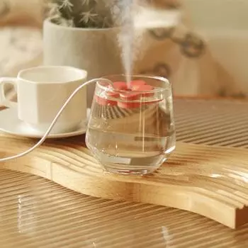 Портативный USB-увлажнитель воздуха в форме лепестка, мини-ультразвуковой увлажнитель для ароматерапии, диффузоры для дома, зимний очиститель, Humificador Red