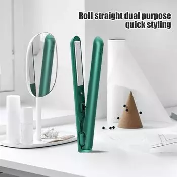 Портативный USB-выпрямитель для волос, быстрый нагрев, электрические щипцы для завивки, прямые вьющиеся волосы, челка, утюжок для завивки, мини-щипцы для завивки, дорожный инструмент для укладки волос для женщин