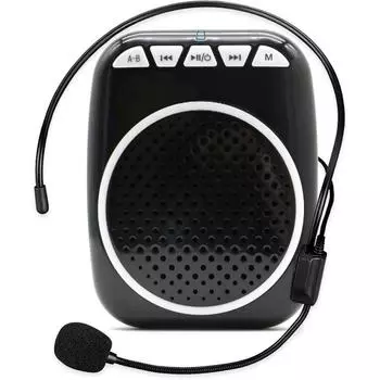 Портативный усилитель голоса с гарнитурой и микрофоном, персональный динамик с микрофоном для учителей, экскурсоводов, тренеров, мини-система PA с носимым микрофоном