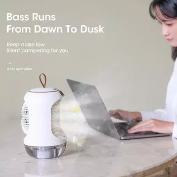 Портативный увлажнитель воздуха Мини-кондиционер-циркулятор с USB-перезаряжаемым бесшумным настольным компьютером для дома с распылительными вентиляторами синий