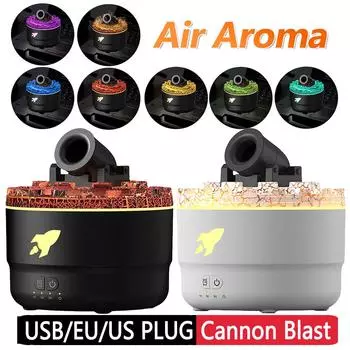 Портативный увлажнитель воздуха Volcanic Crack Light Cannons Увлажнитель для спальни Диффузор эфирных масел с таймером ночного освещения
