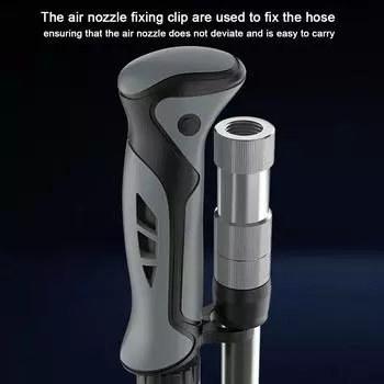 Портативный велосипедный воздушный насос высокого давления 300 фунтов на квадратный дюйм с манометром, передняя вилка велосипеда, амортизатор задней подвески чёрный