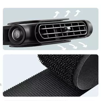 Портативный вентилятор для автомобильного сиденья с 3 скоростями, регулируемый вентилятор для автомобильного подголовника, охлаждающий вентилятор с питанием от USB для переднего и заднего пассажирского сиденья бежевый