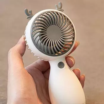 Портативный вентилятор, долговечный портативный мини-вентилятор, шикарный высокоскоростной USB-аккумулятор белый