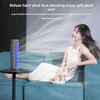 Портативный вентилятор кондиционера Охлаждающий вентилятор с 3-скоростным сенсорным экраном Вентилятор с картриджем воздушного охлаждения Срок службы батареи 12 часов Воздушный охладитель для домашнего офиса в общежитии темно-серого