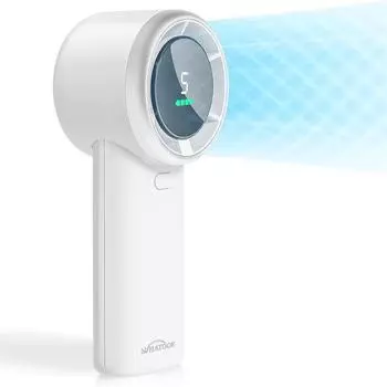 Портативный вентилятор Портативный мини-вентилятор: Высокоскоростной охлаждающий вентилятор, срок службы батареи 10 часов, персональный USB-перезаряжаемый вентилятор