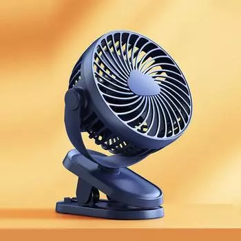 Портативный вентилятор с зажимом, 3 скорости, тихий, USB-зарядка, настольный мини-вентилятор, вращение на 360 градусов, вентилятор для циркуляции воздуха, для дома, кемпинга, колясок чёрный