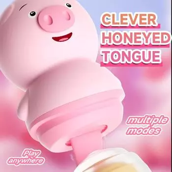 Портативный вибратор для женщин, Язык свиньи, Массаж клитора, G-точка, Женский вагинальный мастурбатор, Мини-вибраторы, Секс-игрушки для взрослых 18+