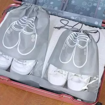 Портативный водонепроницаемый чехол для обуви на шнурке, пылезащитная сумка для хранения, дорожная сумка, многофункциональный органайзер для путешествий, сумка 36X26.5cm 1PCS красный