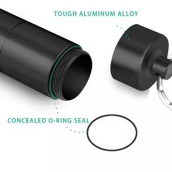 Портативный водонепроницаемый чехол для таблеток, контейнер для хранения лекарств, контейнер для ключей, брелок