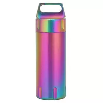 Портативный водонепроницаемый контейнер для таблеток из нержавеющей стали, брелок для бутылок для пожилых людей, цветной