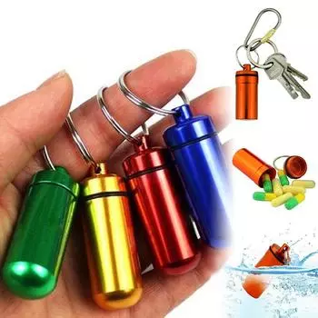 Портативный водонепроницаемый мини-алюминиевый брелок для хранения планшета, держатель для бутылки фиолетовый