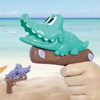 Портативный водонепроницаемый тренажер для координации движений рук и глаз, внешний вид животного, милый персонаж, игрушка-бластер для детей зелёный