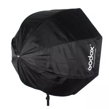 Портативный восьмиугольный софтбокс Godox 80 см / 31,5 дюйма с зонтиком-отражателем для вспышки Speedlight