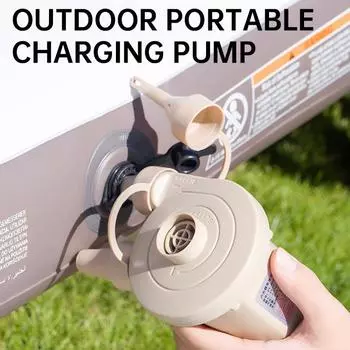Портативный воздушный насос для улицы, высокая мощность 2500 Вт, надувная кровать для палатки, надувная яхта, плавательный круг, двойной воздушный насос