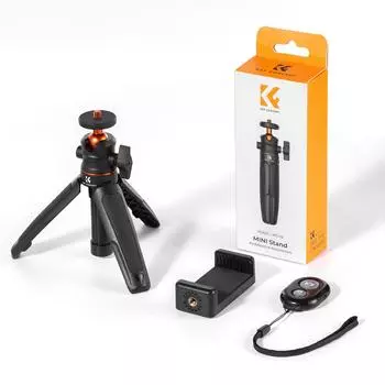 Портативный выдвижной штатив для селфи из алюминиевого сплава с винтом 1/4 дюйма, грузоподъемность 2 кг чёрный