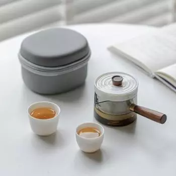 Портативный высококачественный белый фарфоровый китайский чайный сервиз Kung Fu для путешествий Чайная утварь Чайник для чая Чайник Набор чашек для чая Заварник для заваривания чая
