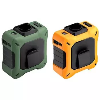 Портативный зажим для талии, USB перезаряжаемый электрический мощный вентилятор, 100 передач, персональный мини-вентилятор для талии для походной палатки на открытом воздухе армия зеленый