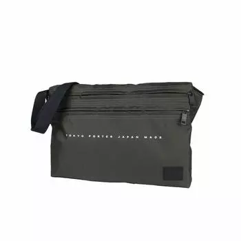 Porter Shoulder Bag Yoshida Bag PORTER FLAT Flat Sacoche 861-16806 (Khaki)