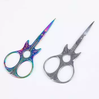 Портновские ножницы в форме гитары, швейные ножницы из нержавеющей стали для рукоделия, резак для ткани, бытовые инструменты для рукоделия серебряный