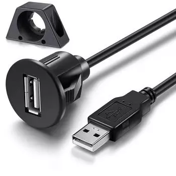Порты Flush/Mount/Socket Single USB Male To Female Удлиняющий кабель для скрытого монтажа 1m