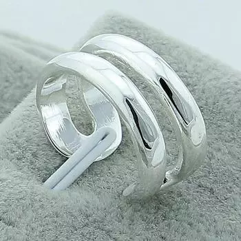 Посеребренная мода Открытое второе кольцо кольцо Yr031 adjustable