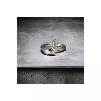 Посеребренная регулируемая модель, женское и мужское дизайнерское кольцо со змеей