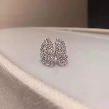 Посеребренное открытое кольцо в форме ракушки в европейском и американском дизайне, подарочное кольцо с фанатом дикой личности, женское