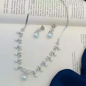 Посеребренные бриллиантовые круглые колье комплект бриллиантовых колье комплект для женщин белый