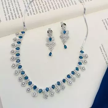 Посеребренные бриллиантовые круглые колье комплект бриллиантовых колье комплект для женщин белый