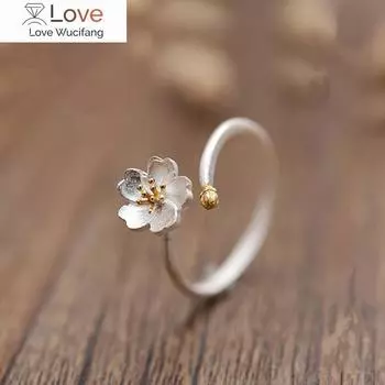 Посеребренные кольца для женщин, помолвочные украшения для девочек, регулируемые кольца для открытия Resizable