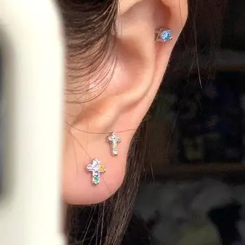 Посеребренные серьги-гвоздики S925, средневековое все, серьги-гвоздики со специями, ветром, без сна, серьги-гвоздики с цирконом цвета дофамина.