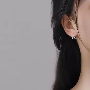 Серьги Не Выцветают Свежие И Милые Серьги-Листья Сен Отдел Художественного Темперамента Росток Молодой Лист Ушной Крючок Женский