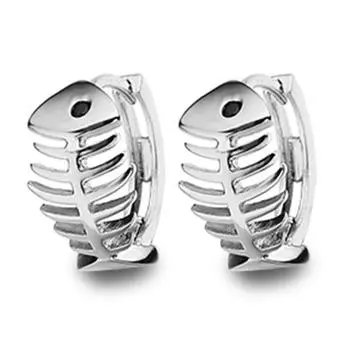 Посеребренные серьги, украшения, товары, серьги-рыбки, темпераментные женские, популярные, персонализированные, милые серьги, украшения