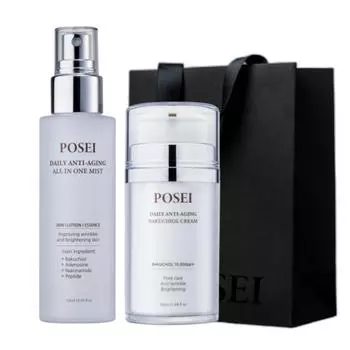 Posey daily anti-aging 2-piece set + gift bag, 1 set