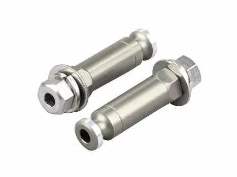 POSH 031301-11 Мотоциклетные принадлежности, Длинный цветной кронштейн указателя поворота, M10 мм, Титановый цвет