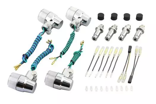 POSH FAITH Комплект указателей поворота Superbike для и ZRX400II Хромированный Номер детали Сигналы мини-типа, Для конкретной модели ZEPHYR1100/RS ( 01~), ZEPHYR750/RS ( 01~ 03),