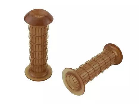 POSH FAITH Мотоциклетная ручка Z2 Тип Классическая ручка для руля Type Ame Rubber 22.2mm, непроникающая 010572-AG-10