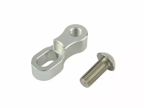 POSH FAITH Мотоциклетные аксессуары Смещенный зеркальный адаптер M10 Обратная резьба Серебристая резьба/Положительная 000420-03