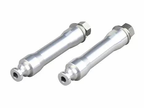 POSH FAITH Мотоциклетные аксессуары Супер длинный кронштейн поворотника M10 мм Серебристый 031302-03