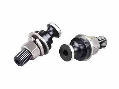 POSH FAITH Мотоциклетный алюминиевый мега короткий указатель поворота, кронштейн 25 мм, резьба, черный, 011102-06 чёрный