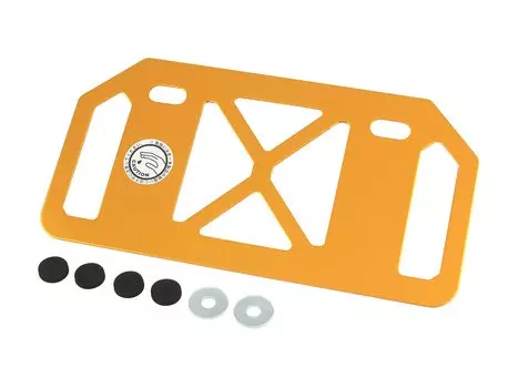 POSH FAITH Мотоциклетный алюминиевый номерной знак с отверстием для горного размера для 125 куб. см или меньше, золото (Тип мотоцикла) 500392-04-10 золотой