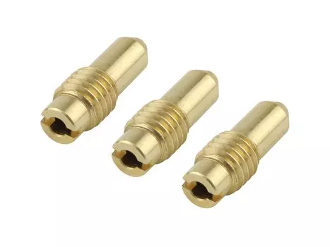 POSH FAITH Мотоциклетный набор пилотных жиклеров из 3 штук пилотные жиклеры увеличенного размера для карбюраторов (14x5-B) SR400/500CV (-2000) 761001-10 золотой