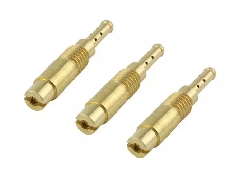 POSH FAITH Мотоциклетный набор пилотных жиклеров из 3 штук Увеличенные пилотные жиклеры для Zoomer Smart и Solo Part (28x5-J) (2001-2006), Scoopy, DIO-Z4, (2003) - Число золотой