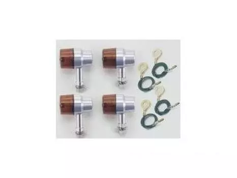 POSH FAITH Мотоциклетный Средний Фрезерованный Супербайк Тип Комплект Поворотов для CB1100 Хромированные Аксессуары, Сигналы, Для Конкретной Модели (2010-2013), Корпус/Прозрачная линза,