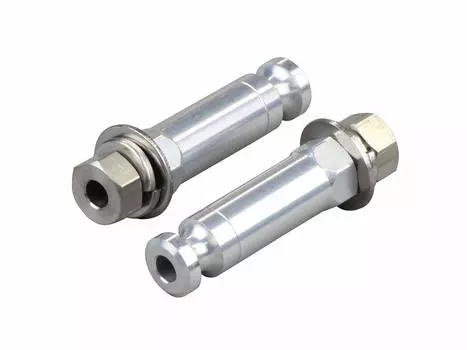 POSH FAITH Motorcycle Accessories Long Color Turn Signal Brackets, M10mm, Silver, 031301-03