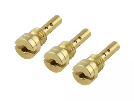 POSH FAITH Motorcycle Pilot Jet Set of 3 Oversized Pilot Jets for KEIHIN FCR CVK30-36 (15x5.4/FCR) 700033-10 золотой