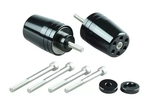 POSH FAITH Motorcycle Supplies Handlebar End Ultra Heavy Bar End for Genuine Handlebar M6 Type CB400SF Black Honda/Suzuki CB1300SF/SB etc.