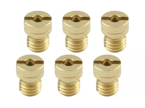 POSH FAITH Набор главных жиклеров для мотоцикла с круглыми главными жиклерами KEIHIN большого размера (6x8) (712211-10) золотой